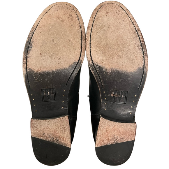 Frye Melissa Button Short Leather Boots Black Size 7.5 - Picture 10 of 15